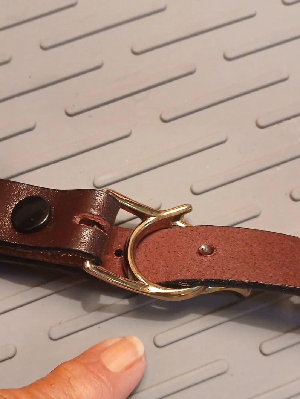 ​RARE 1970s Robert Louis Heritage Belt | Brass Bugle Buckle | Lion Crest